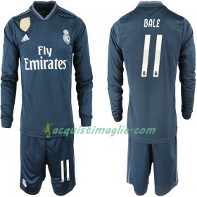 Divisa di Calcio Real Madrid BALE 11 Bambino Trasferta 2018/2019 Manica Lunga